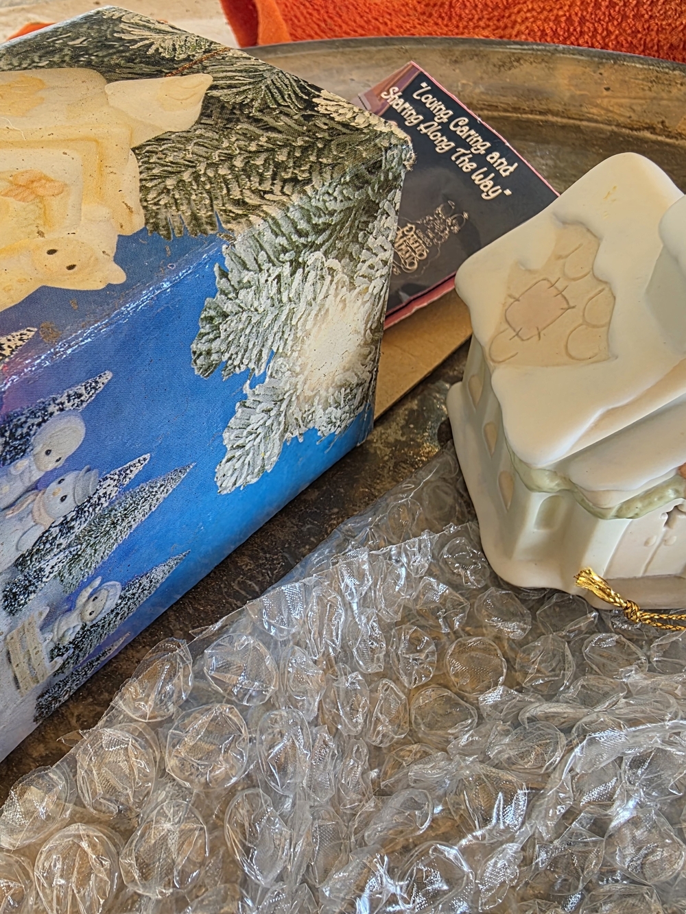 Sugar Town Ceramic Trinket Box with Soft Green and Cream Finish